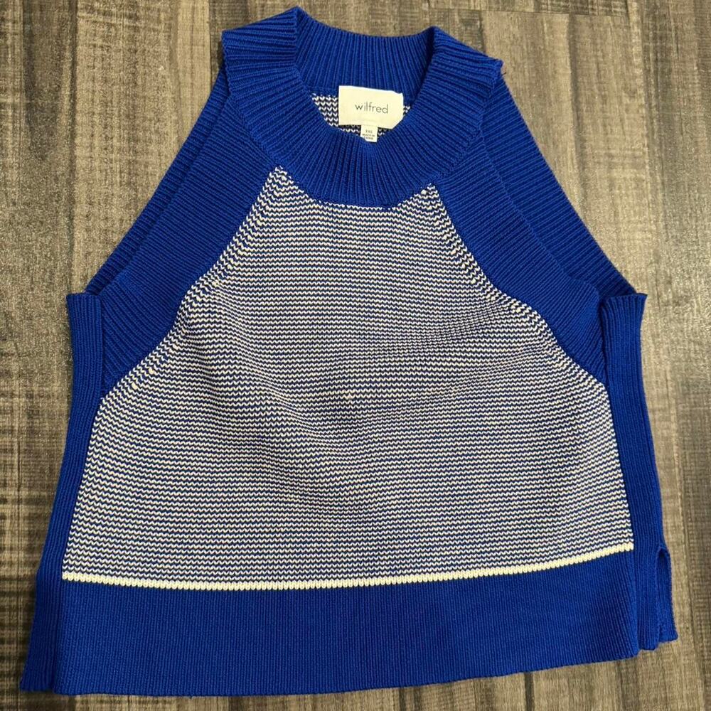 Wilfred Striped Sleeveless Sweater